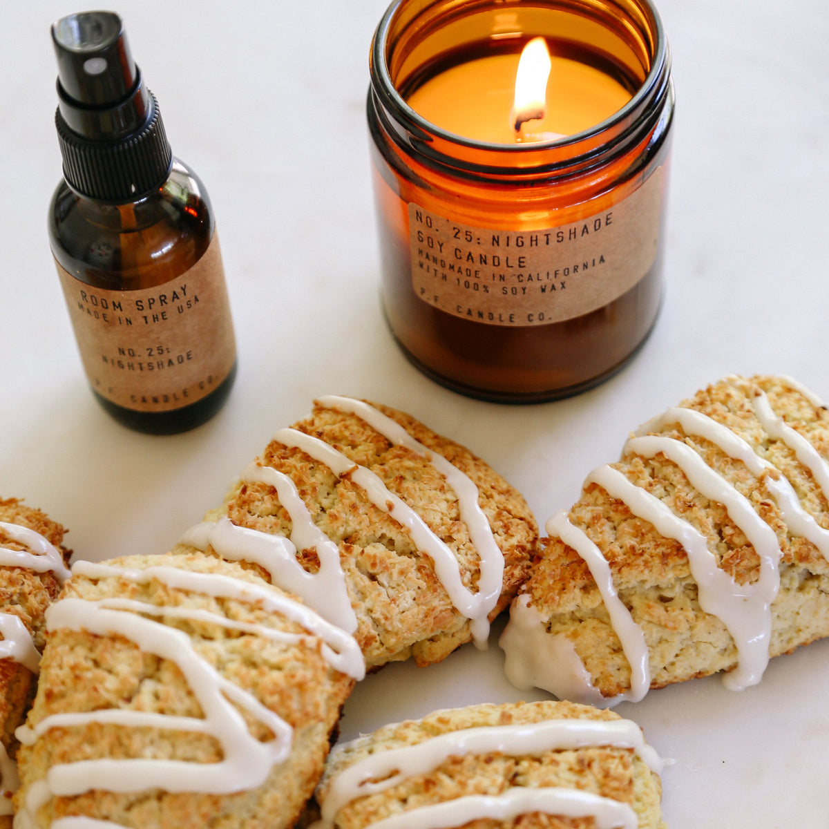 P.F. Candle Co. No. 25: Nightshade Candle & Room Spray