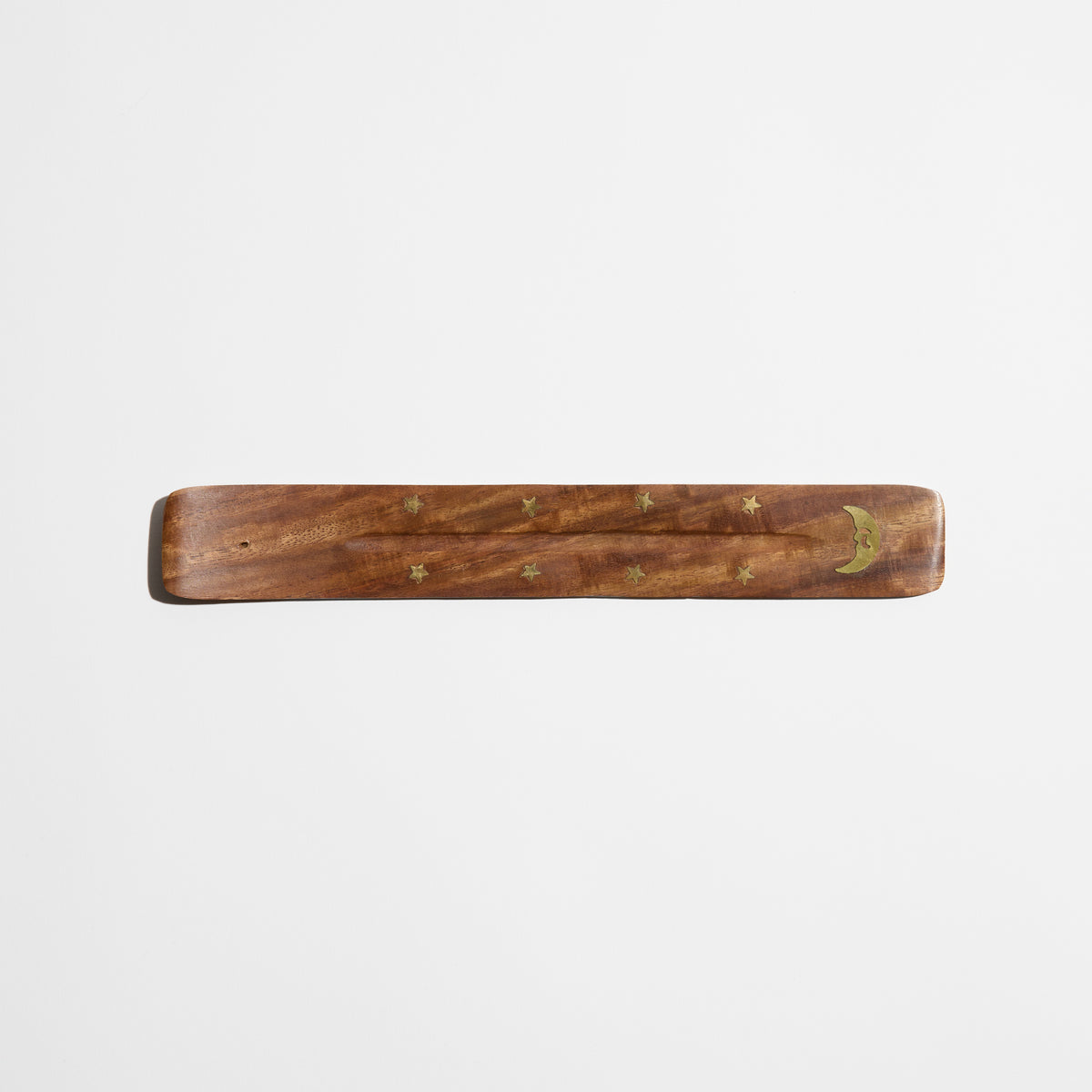 product image of Brass Inlay Wood Incense Holder