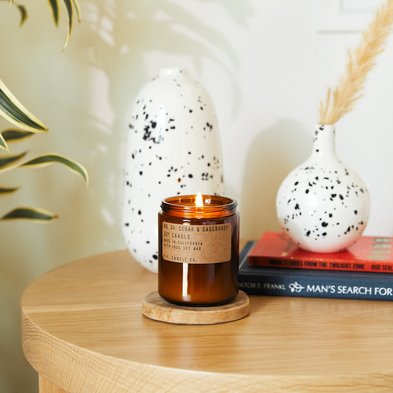 P.F. Candle Co. Cedar & Sagebrush Standard Candle