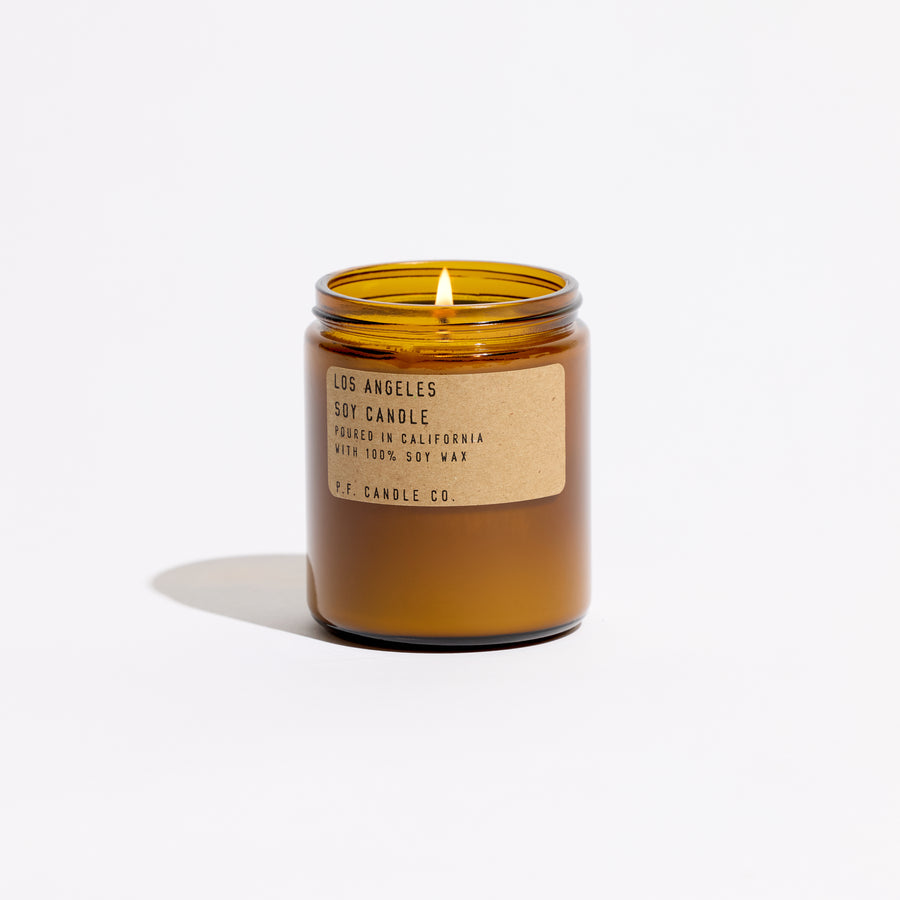 pf candle co los angeles standard soy candle front profile ecomm product shot