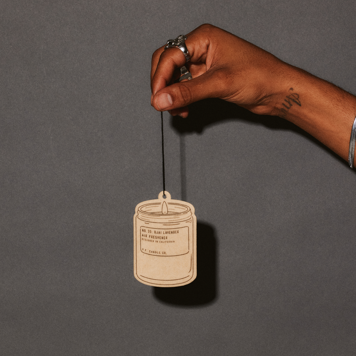 ojai lavender air freshener with hand